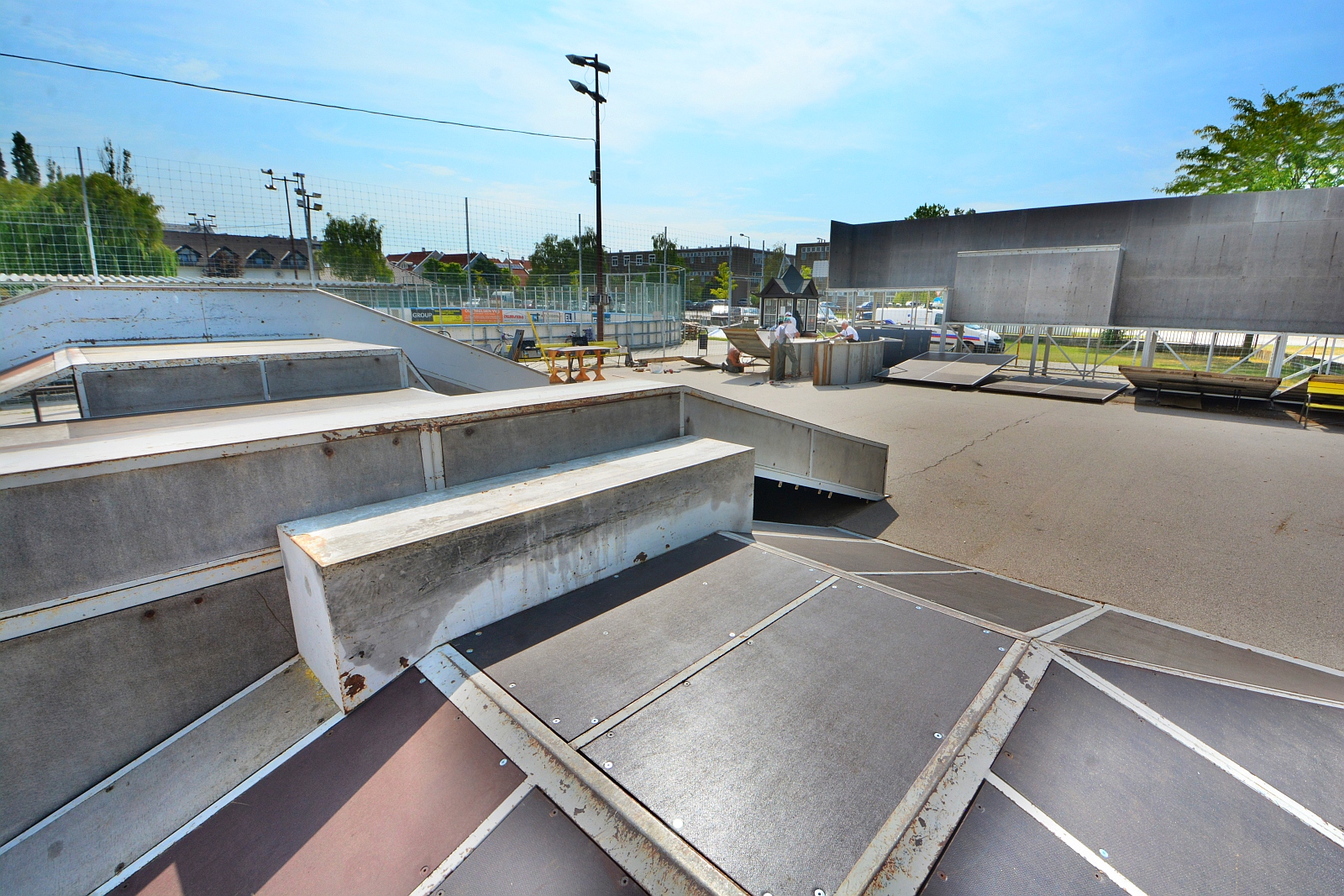 Így újítják fel a Bregyóban a BMX pálya elemeit